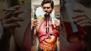 BEER & Cigarettes 🍺🚬 vs Your Body #shorts #short #ai