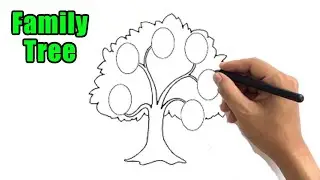 How to Draw a Family Tree Easy Outline Drawing Step by Step Sketch Ideas for Beginners