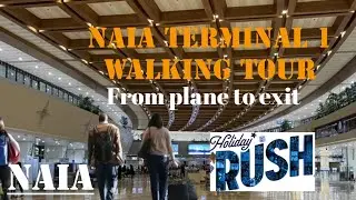 NAIA Terminal 1 (MNL) Walking Tour featuring the New Biometric System during the holidays 