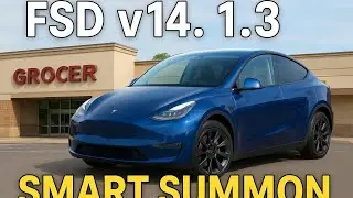 Testing out smart summon on Tesla FSD 14.1.3