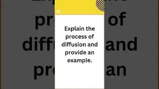 Diffusion Demystified: From High to Low Concentration! #studentchallenge