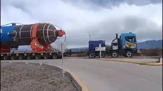 MEGA TRASLADO del REACTOR - Parte 3 - Llegada a REFINER&Iacute;A YPF CILC, Luj&aacute;n de Cuyo, Mendoza 
