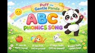 ABCD Phonics Song | Learn Alphabet with Puff The Gentle Panda