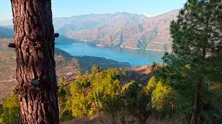 Uttarakhand Property: Land with Lake view for Sale near Tehri Dam. View of Himalayas