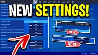 *NEW* Fortnite Setting Have Been Added! (Season 8)