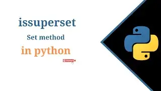 (RK) Set issuperset() method in python