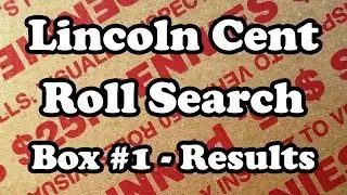 Lincoln Cent Coin Roll Hunt Box #1 - Results