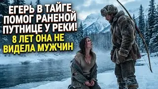 Егерь в Зимней Тайге Помог Раненой Путнице у Реки! 8 лет Она Жила Без Мужского Тепла…