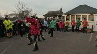 Motley Morris dancing The Atom @ The Malt Shovel, Dartford - New Years Day 2026