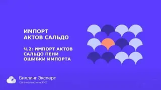 Импорт актов сальдо пени