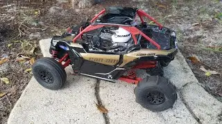 AXIAL CAN-AM brushless Castle micro mamba on 3s gets paddle tires....
