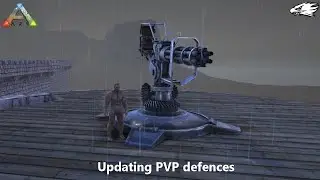 ARK Survival Evolved Multiplayer, Gameplay, Modded, Ep16, Update on PvP defences, Let's Play, Video
