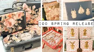 Creating Vintage Vibes for the Perfect Vignette - Spring IOD Release - Upcycled, Distressed & Moody