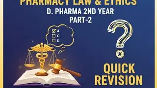 Pharmacy law and ethics important MCQ question of D Pharma 2nd year part-2 