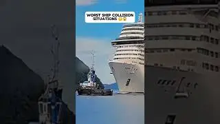 It so dangerous #shipcollision #shipaccident #shipdisaster #scarry #cruiseshipaccident #shorts