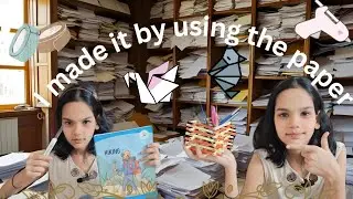 I made brush holder by using the paper || craft and art video