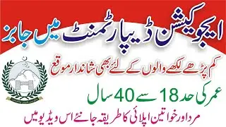 Education Department KPK Jobs 2020 | Govt Jobs 2020-21 | Education Jobs | World Say Online