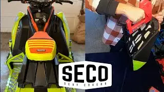 Установка чехла на сиденье снегохода | Чехлы для сидений Seco
