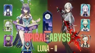 C2 NAHIDA HYPERBLOOM AND C2 ARLECCHINO MELT | LUNA II SPIRAL ABYSS | CHIRAG003