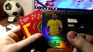 Вскрытие пакетика Panini Adrenalyn  World Cup Russia 2018  Premium Gold Booster