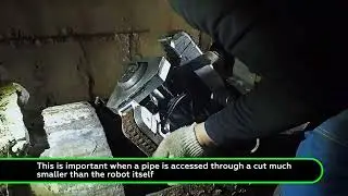 Step by step, HeatScan Internal Pipe Diagnostic Robot scans the pipe body using four sensors.