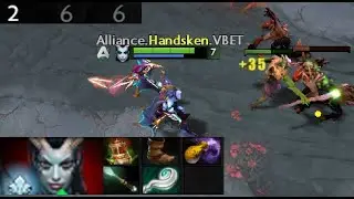 Handsken - Queen of Pain | OG vs Alliance  (game 1) BO2 | The International 2021