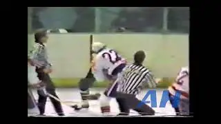 NHL Jan. 31, 1982 Todd Bidner,WSH v Paul Baxter,PIT Washington Capitals Pittsburgh Penguins