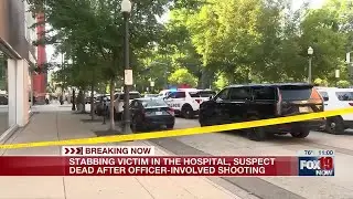 Suspect killed near Cincinnati Music Hall after pursuit, stabbing