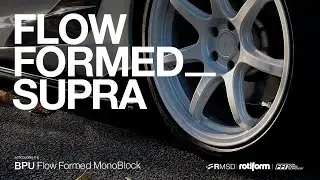 Rotiform Flow Formed Tech BPU Gloss White 19x9.5 19x10.5 Toyota A90 Supra | 4K