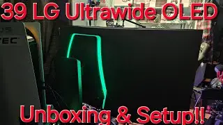 39 Inch LG Ultragear UW 3440 1440p 240Hz OLED Gaming Monitor Unboxing & Reaction Was It Worth It?
