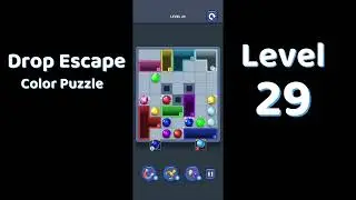 Drop Escape Level 29 Walkthrough 🟡🧩 | Color Puzzle Game Guide | Go Answer