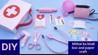 # DIY first aid kit from mithai  box | First A school project #best #diy #craft #craft #first...
