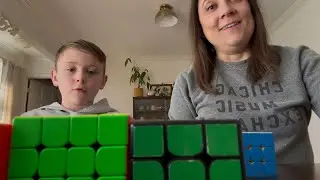Cubing Challenge with my Mom, a cube noob!