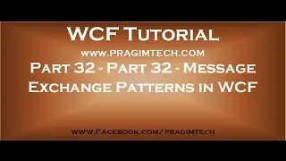 Part 32   Message Exchange Patterns in WCF