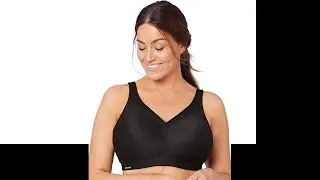 Glamorise Women's Full Figure MagicLift Plus Size Seamless Wirefree Back Close Sports Bra #1006
