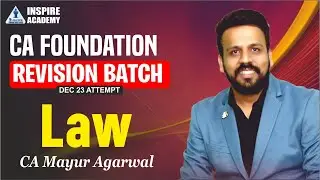 CA Foundation Dec 23 | Paper 2 Business Law Revision | Day 15