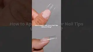 🤔Как наклеить полупокрывающие ногти без опиливания?