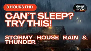8 Hour Stormy Forest House Rain & Thunder | Deep Sleep Ambient