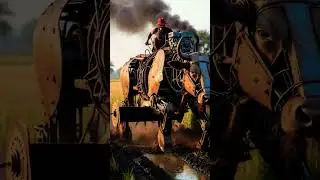 Ox Inspired Farming Robot Plowing Fields | Smart Agriculture Innovation #shortsfeed #shortvideo
