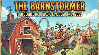The Barnstormer in 360 Degree 8K - Magic Kingdom - Nov 2025