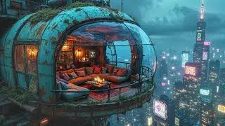 Lofi Chill Hip Hop for Tranquil Tokyo Rooftop Evenings ~ Cozy Ambience & Emotional Healing
