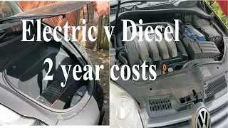 Electric v diesel car saving &pound;2,000+ annually explained. Costs of running an electric car.