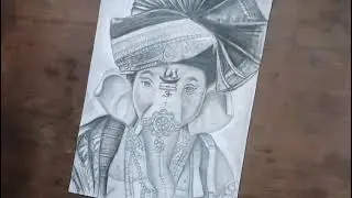 Draw with me -Ganpati Bappa drawing Shading tutorial 💫💕| Final Part | How to Draw Ganpati Bappa easy