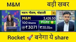 Mahindra & Mahindra Share Analysis | M&M Stock | Auto Sector Leader in India 🚘 #anilsinghvi 