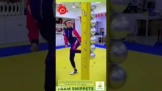 Precision and Power! Taekwondo Kid Kicks Balloons #shortsvideo