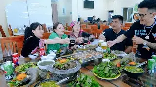 TEAM XUYÊN VIỆT ĐẾN KỲ ANH HÀ TĨNH THƯỞNG THỨC NHÀ HÀNG SIÊU NGON KẾT HỢP RỪNG BIỂN | TUYÊN XINH GÁI