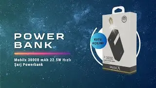 Yolculuğun Enerji Canavarı! Mobilx 30000 mAh Powerbank Kutu A&ccedil;ılımı