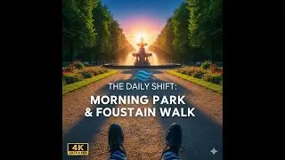 Sparkling Fountains & Morning Sun ⛲️☀️ POV Park Walk | The Daily Shift 4K