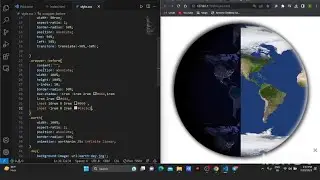Earth animation using html and css |