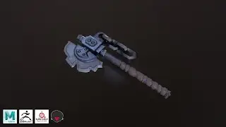 Maya 2019, ZBrush 2019, Substance Painter, Marmoset Toolbag 3 - Stylized Axe Timelapse